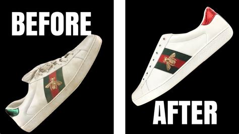 how to clean my gucci ace sneakers